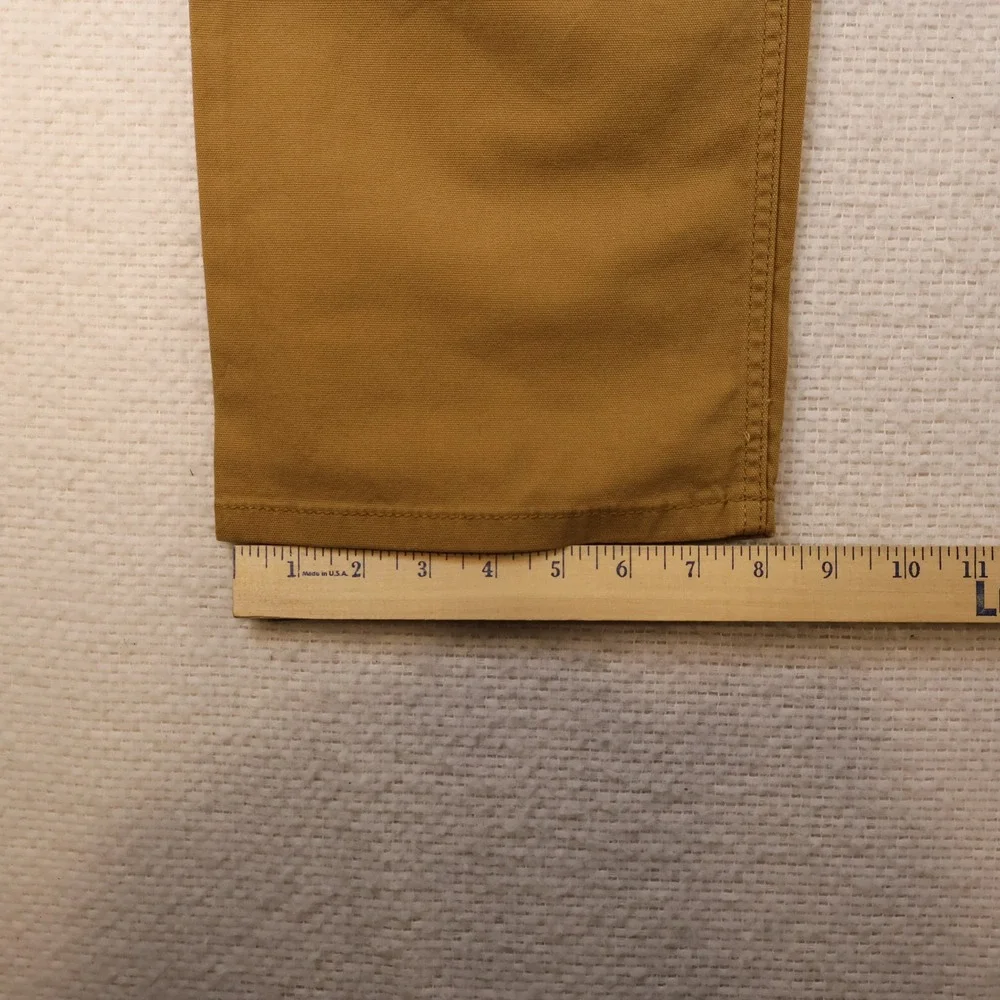 Carhartt Mens 34x32 Work Pants Brown Rugged Flex Relaxed Fit Canvas BN2517-M